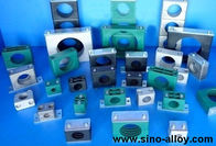 Standard pipe clamps, Polyamide inner grooved inside, galvanized steel